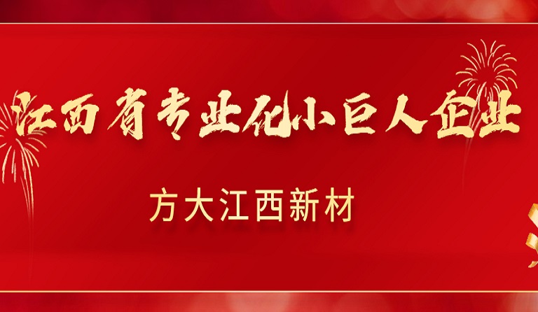 方大江西新材獲2022年江西省專業(yè)化小巨人企業(yè)認定